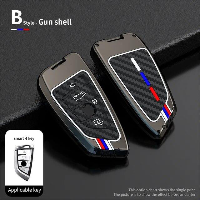 Чехол для ключей из цинкового сплава для BMW X1 X3 X4 X5 F15 X6 F16 G30 7 серии G11 F48 F39 520 525 F30 118i 218i 320i автомобильные аксессуары