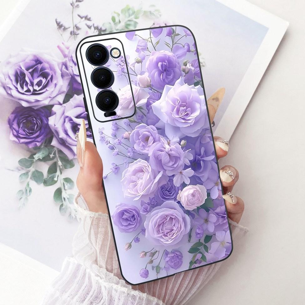 Case For Tecno Camon 18 Cover Cute Cat Fashion Butterfly Funny Painted Casing Tecno CH6 CH6n