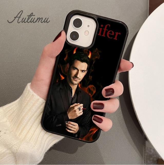 Чехол для телефона Lucifer TV для iPhone 11 12 13 14 Pro Max mini X XR XS SE 2020 5 6S 7 8 Plus Samsung Galaxy S21 S22 Cover shell