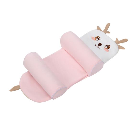 Подушка-поддержка для младенца Мягкая дышащая подушка для головы младенца для новорожденных 0-12 месяцев Сон Легкая Удобная для путешествий Наволочка в форме ребенка