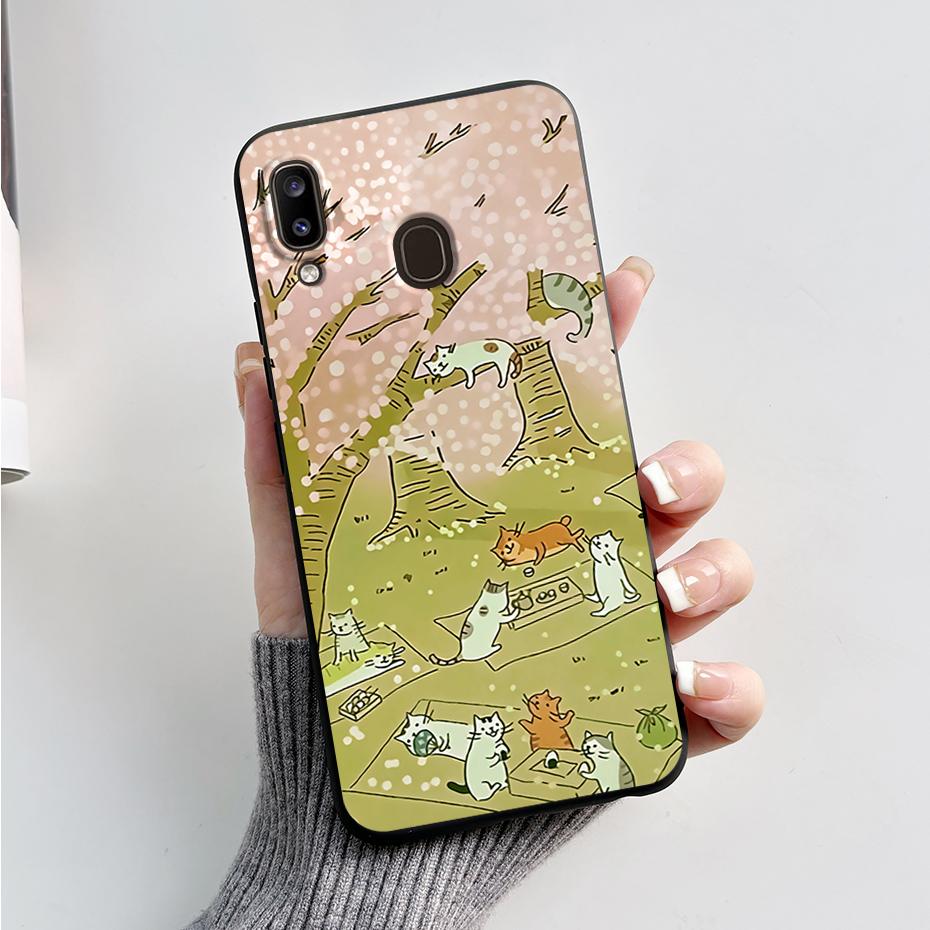 Чехол для Samsung Galaxy A20 A20e A20s Стильный Расписной Мягкий ТПУ Чехол для Телефона для Samsung A20 A 20 20s 20e A205 A202 A207 Обложка