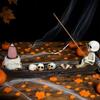 Creative Skull Incense Holder Ghost Incense Stick Tray Resin Boat Decorative Incense Holder for Study Room Bedroom Living Room