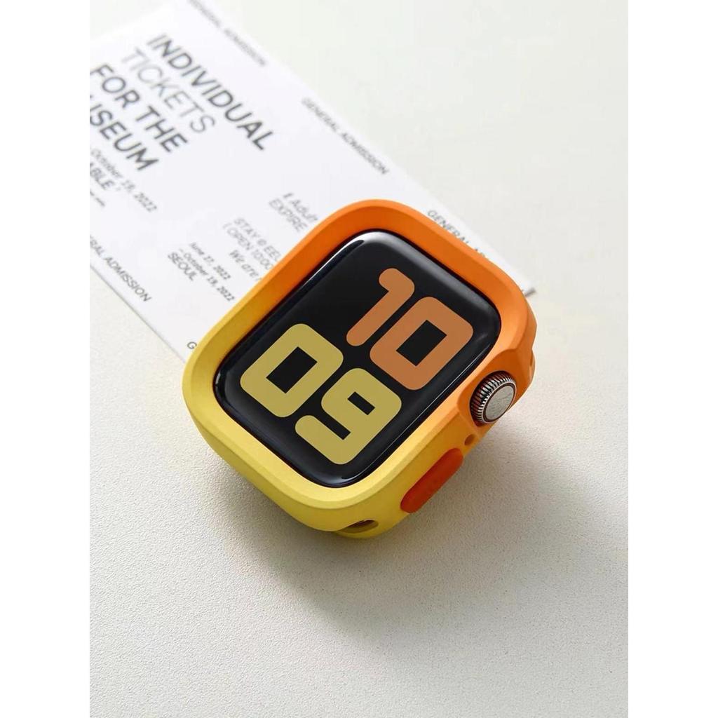 Мягкий силиконовый бампер-чехол для Apple Watch 10 9 8 7 6 SE 5, противоударная матовая крышка для iwatch 49мм 41мм 42мм 46мм 40мм 44мм 45 мм