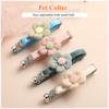 Cute Knitting Flower Bell Collar Adjustable Cat Necklace Pet Collar Traction Safety Buckle Necklace Small Dog Dog Supplies