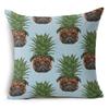 Tropical Fruit Painted Pineapple Linen Pillow Pillow Case Casual Comfortable Car Sofa Office Cushion Cover