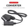 HDMI-Compatible To SCART Converter Cable HD 1080p Scart Input To Output HDMI-Compatible Audio Video Adapter For HDTV DVD STB VHS