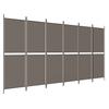 6 Piece Anthracite Folding Screen 300 x 200 cm Fabric