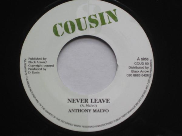 7-дюймовая пластинка ANTHONY MALVO MAFIA FLUXY Never Leave Natural Fact Rhythm COUD50 Cousin UK Reggae Ska Dub Б/у