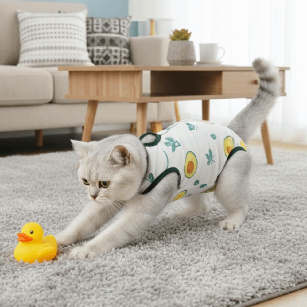 High Elasticity Cat Sterilization Suit Breathable Cat Jumpsuit Pet Anti-Licking Vest Pet Care