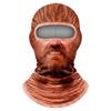 Новинка Старик на лыжах, Смешной Реалистичный 3D Принт на Всем Лице Зимний Ветер-