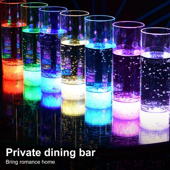 1/6 шт., многоразовый светодиодный бокал для вина, бокал для вина, шампанского, для дня рождения, Рождества, Хэллоуина, свадеб, фестивалей