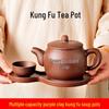 Large Capacity Zisha Kung Fu Soup Pot and Ceramic Zhu Ni Teapot, 300-500ml