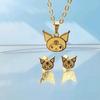 Набор из титановой стали с Куроми и Хелло Китти от Sanrio - Милые мультяшные аксессуары
