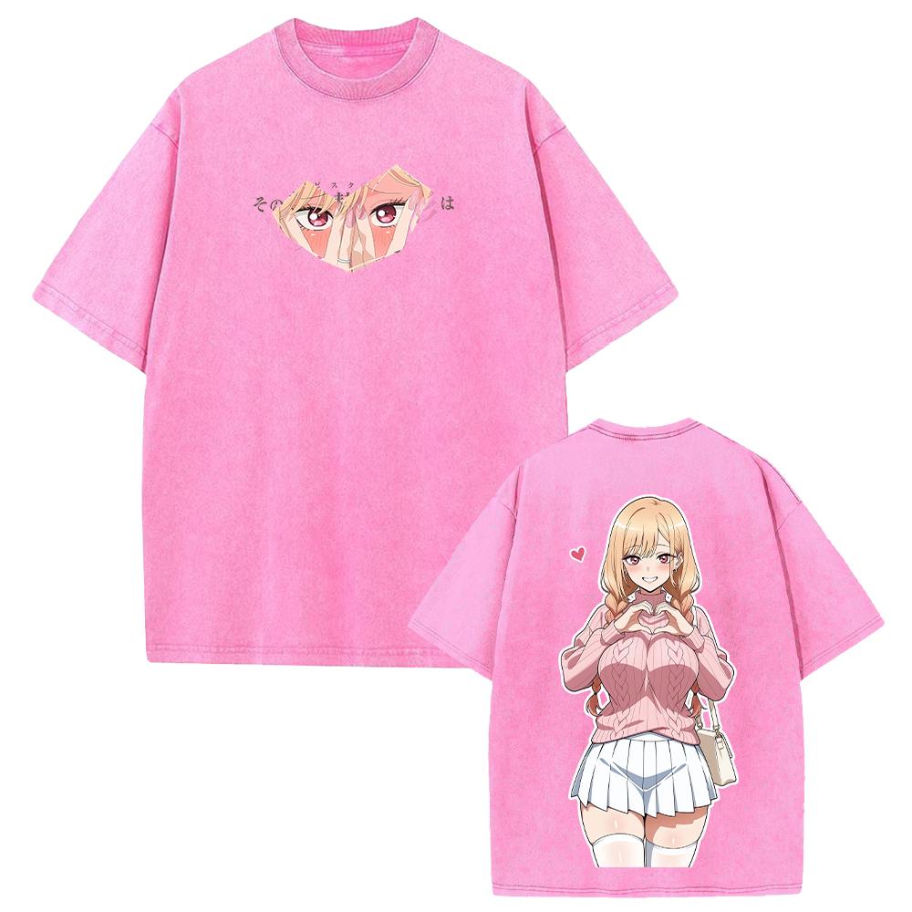 Аниме Мой костюмчик с Мирай Т-shirt Марин Милый Принт Стирка Т-shirt Мужская Женская Одежда Летняя Короткий Рукав Хлопковые Футболки Топы