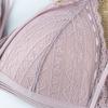 Sexy Women's Lace Cotton Underwear Without Steel Ring One-piece Beautiful Back Underwear with Chest Pad Sports Tube Top Bra