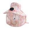 Summer sun hat outdoor sun protection hat children UV protection tea picking hat big edge solar charging fan hat