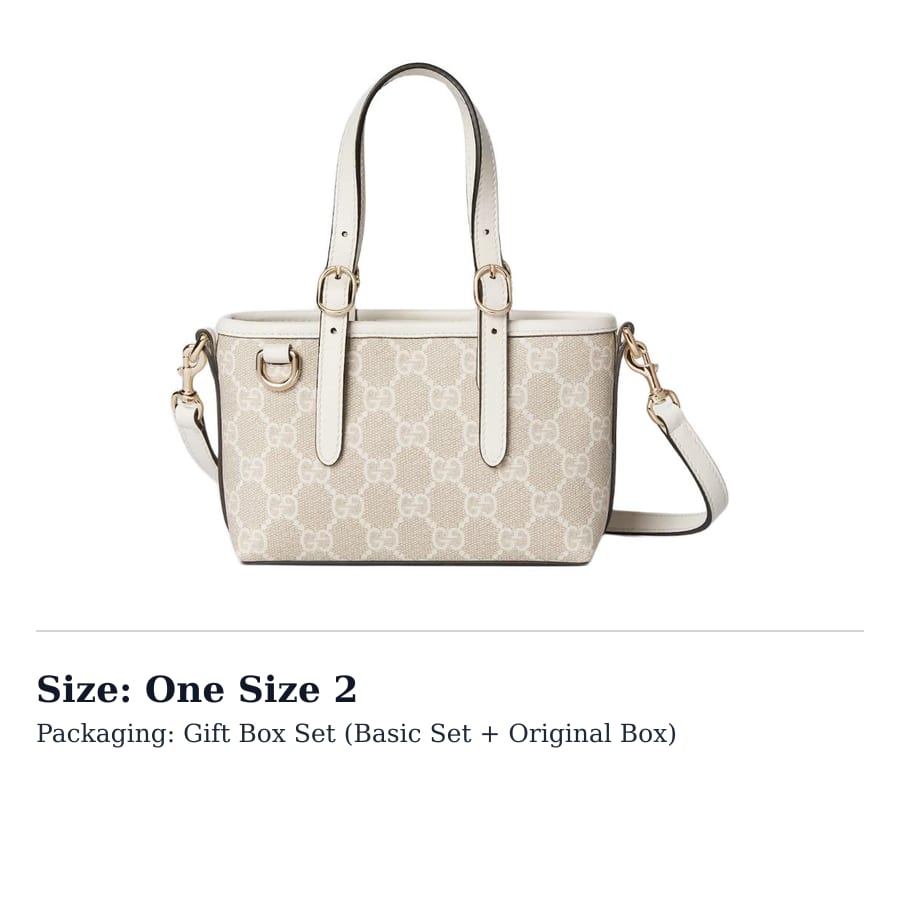 GUCCI GG Emblem Coated Fabric With Leather Handbag Mini Women's Beige Dual Combo White 855491-FAEUC-9641