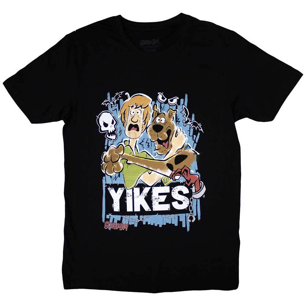 Scooby Doo Yikes! T-Shirt Black New