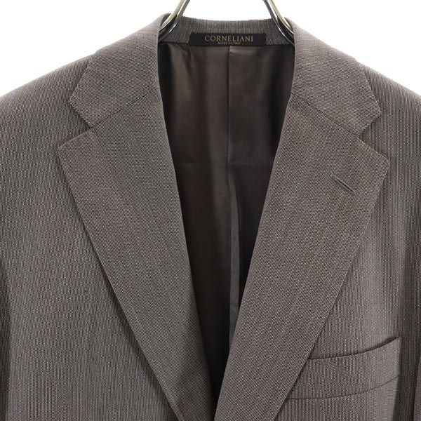 Corneliani Сделано в Италии шерстяной приталенный пиджак Коричневый Мужской Б/у