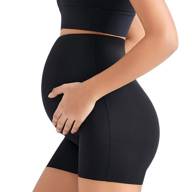 Maternity High-Waist Seamless Yoga Pants With Tummy Support Modal Spandex Blend Stretchy 3/4 Length Leggings Pregnancy
