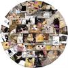 62pcs Sweet American Style Cat Scrapbook Journal Sticker Cute Cartoon Kitten Stationery Sticker DIY Decor Luggage Laptop Sticker