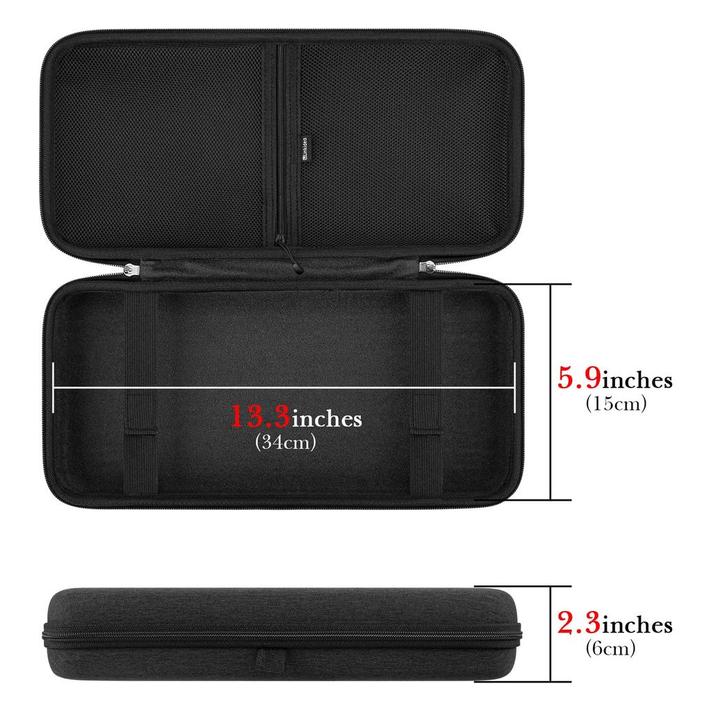 Linkidea Hard Travel Case for Keyboard Computer 84 Key Keyboard Carrying Case Protective Storage Box Bag Compatible with EPOMAKER X Aula AULA F75 F75