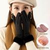 Wintertime Women Touchscreen Gloves New Warmer Thermal Fleece Lined Guantes Full Finger Mittens Waterproof Motorbike Glove