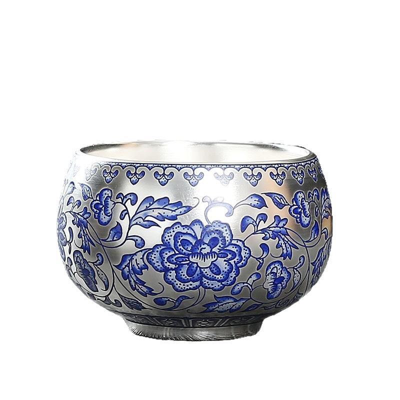 Liu Yin Entangled Lotus Drinking Tea High-End Tea Cup Personal Cup Tea Set Tea Bowl Single Cup Random Gift Festival Gift Teacup