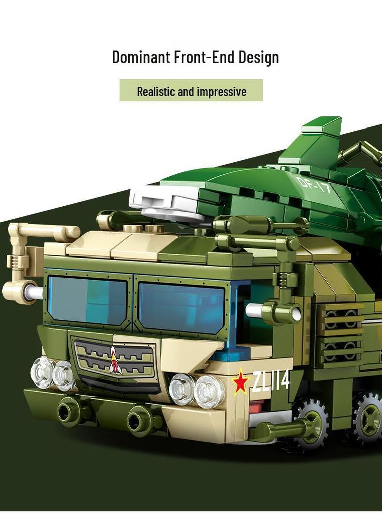 Sengbao 105597 Модель-конструктор игрушка «Ракета Дунфэн-17»