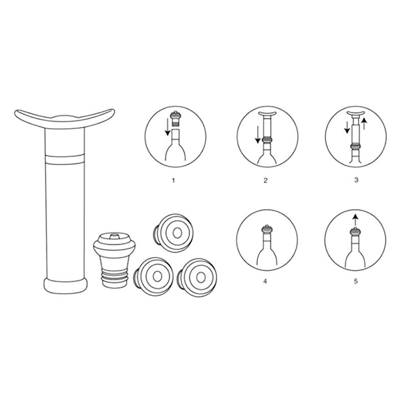 1 насос, 4 крышки, вакуумная пробка для вина, консервант для вина, консервант для напитков