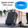 Силиконовые чехлы на колеса багажа, немые защитные чехлы для чемоданов с защитой от царапин, роликовые рукава для путешествий