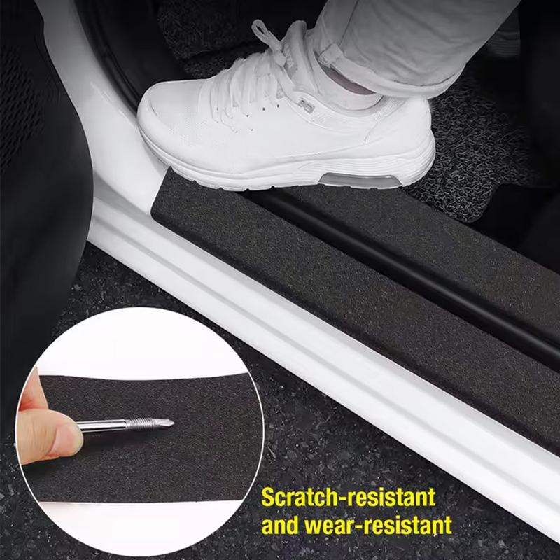 1pc Car Door Side Bumper Waterproof Decoration Film Sticker Door Sill Trunk Edge Anti Scratch Protective Strip Auto Accessories