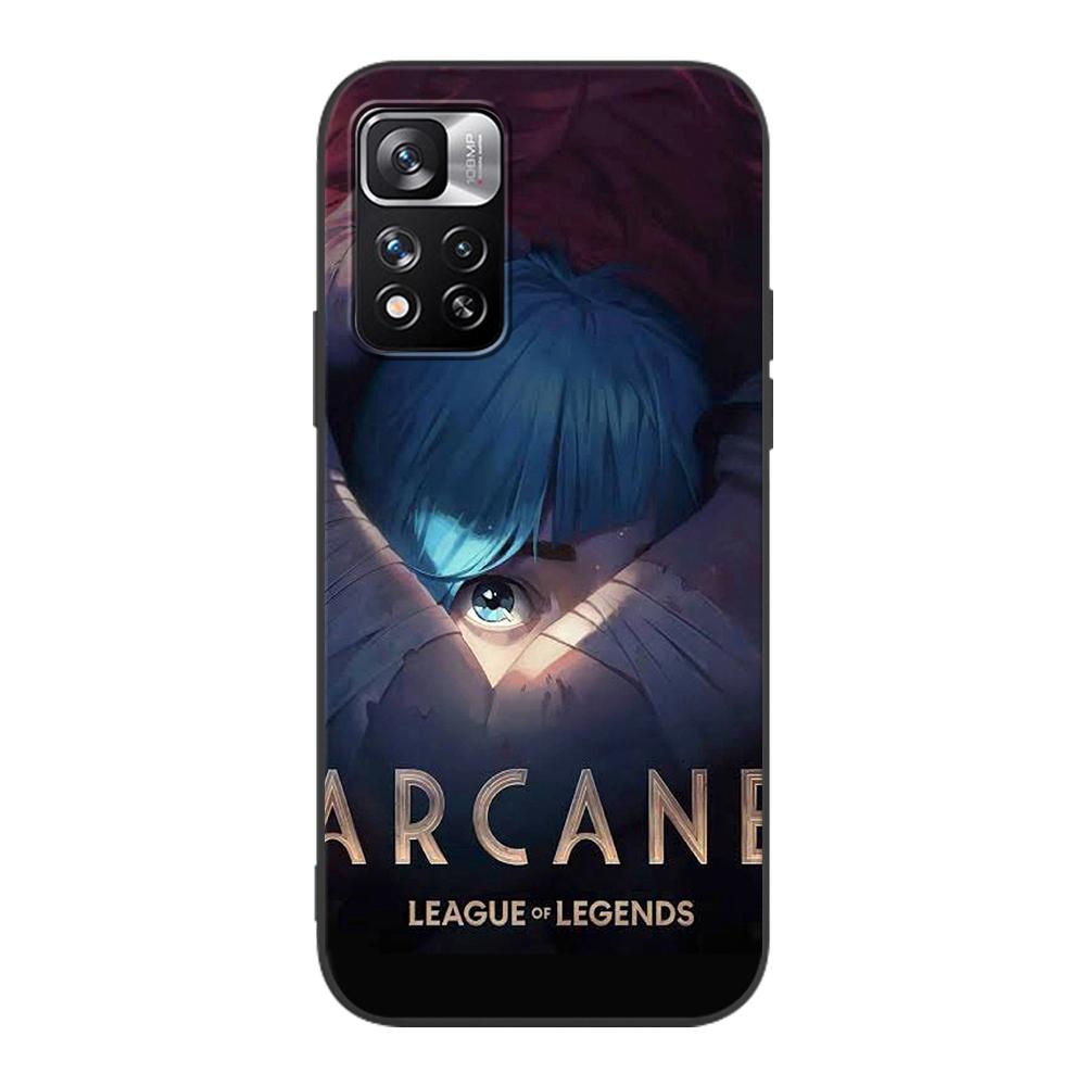 Чехол с рисунком Arcane Game для Xiaomi Redmi Note 9S 9 11 10 8 Pro 9C 9 K40 9A 7 8T 7A 9T, мягкий силиконовый чехол, черный чехол для телефона