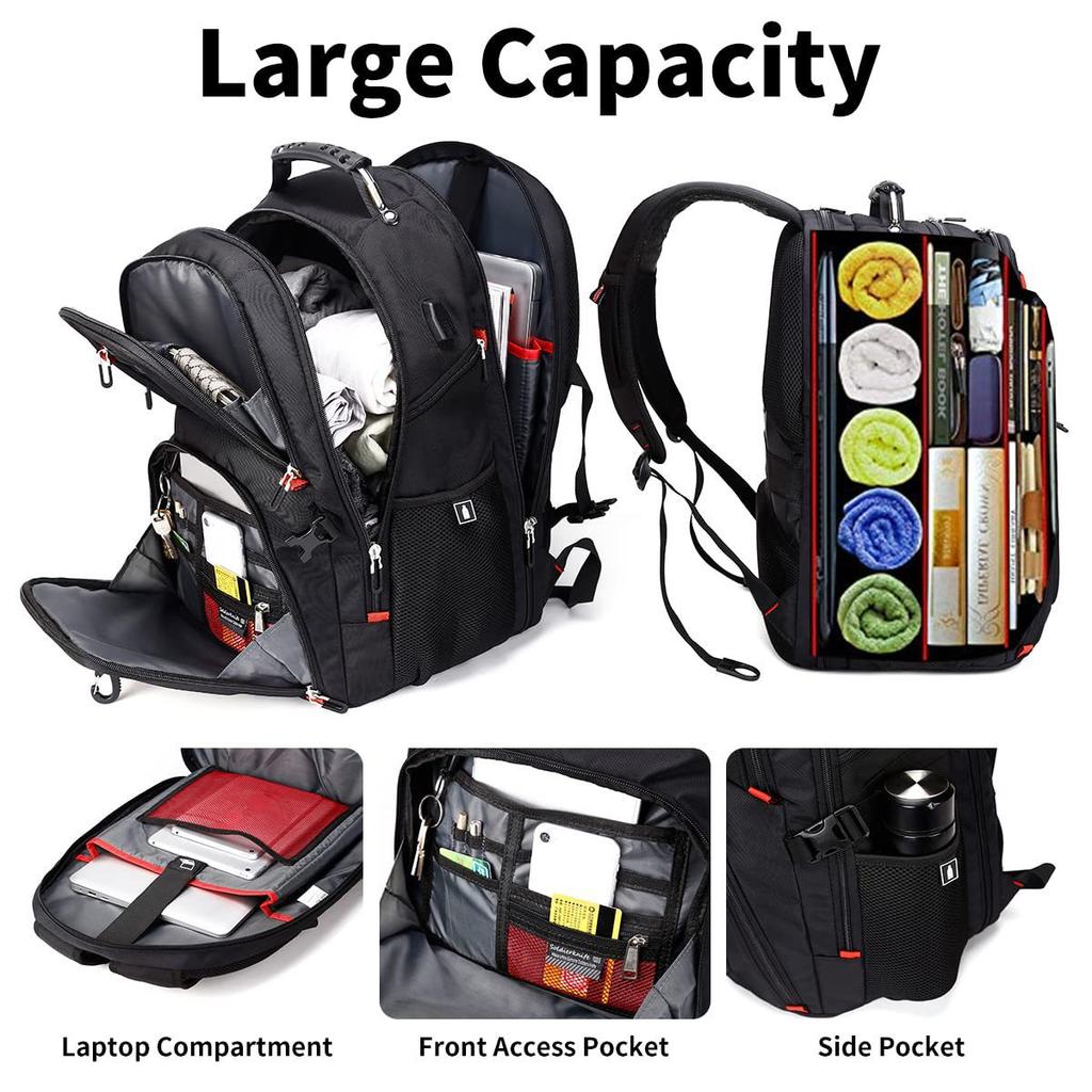 New Large Capacity Multifunctional Backpack for Travel Laptops Men's Waterproof and Wear-resistant Backpack with USB