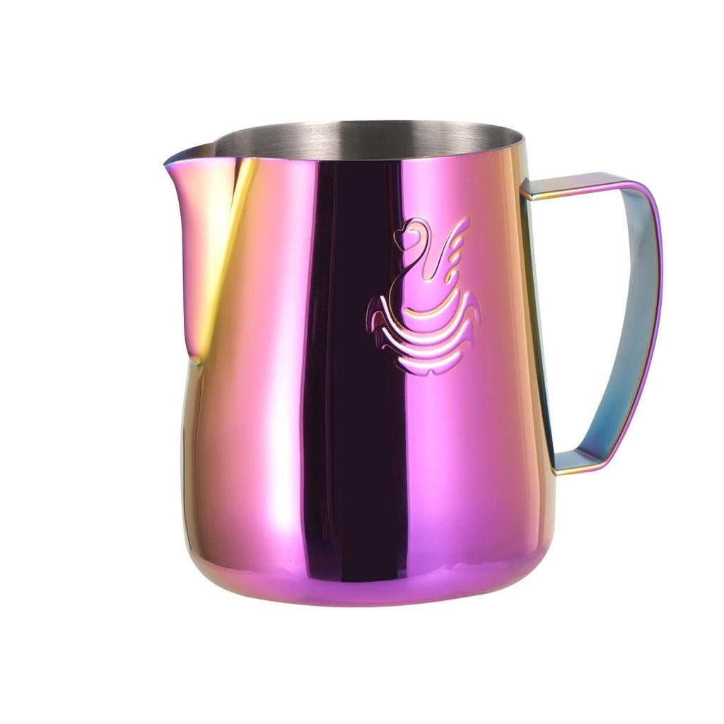 JIBBI Swan Latte Art Cup, 304 Stainless Steel, 400ml Milk Frothing Pitcher