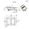 Stainless Steel Panel Lock Industrial Electrical Automation Equipment Container Truck Door Accessories Toolbox Lock