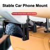 Backseat Headrest Mount Heavy-Duty Tablet Phone Holder with Metal Lock & Silicone Grips Extendable Car Accessory for Family Travel