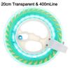 Outdoor Game Fying Kites Round Blue String Flying Winder Fire Wheel Handle Tool Kite Reel