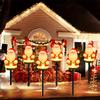 Xiaomi 5Pcs/Pack Solar Christmas Garden Stake Lights Outdoor Waterproof Solar Santa Pathway Lights For Garden Lawn Pathway Patio Decor