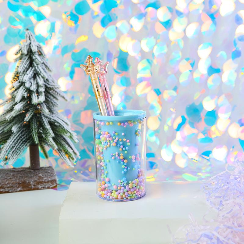 Хрустальный держатель для ручек, органайзер для канцелярских принадлежностей, школьные принадлежности для хранения бутылочек, аксессуары для очистки, кисточка для макияжа, горшок для карандашей, столовые принадлежности