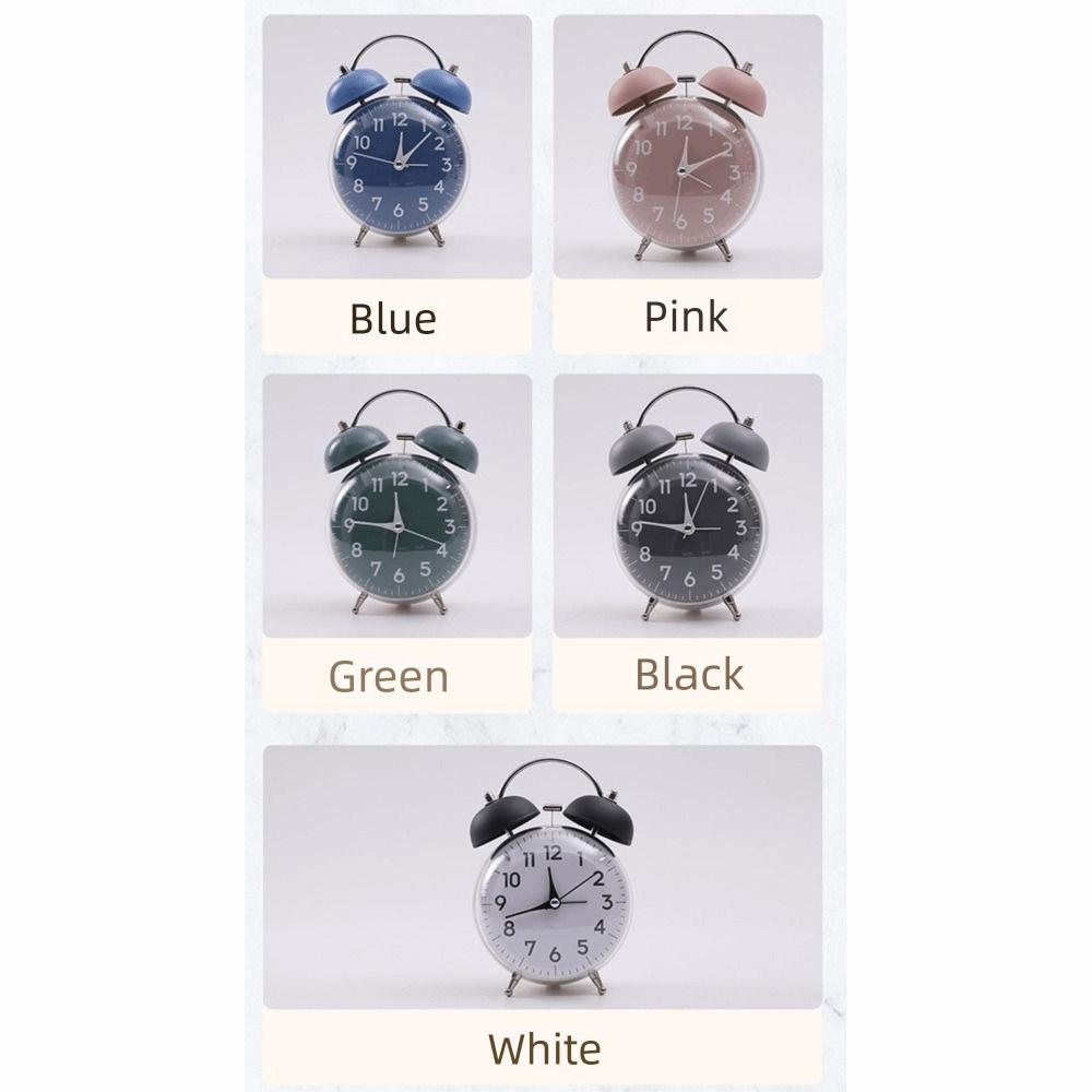 4 Inch Size Desk Alarm Clock Loud Alarm Bedside Wake-up Clock Mechanical Clock  Morning Routine