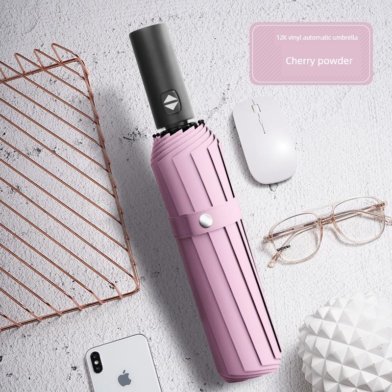 Automatic Storm-Resistant Umbrella Extra Large Thickened Reinforced Sun Umbrella Rain and Rain Dual-Use Men Sun Umbrella UV-Proof Female