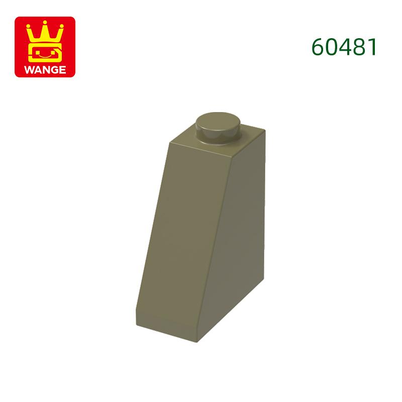 84 шт./лот 60481 2x1x2 Наклонная плитка с нижней трубкой Блок Цветные детали MOC Совместимо с Кирпичами Сделай сам Детская игрушка