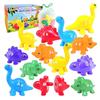 Montessori Dinosaur Matching Toy Number/Alphabet Color Sorting Fine Motor Skill Sensory Toy for Toddlers Party Game Chrisms Gift