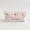 Soft Polyester Puppy Quilted Pencil Case Cute Dog Coin Purse Sweet Stationery Bag  Office Use