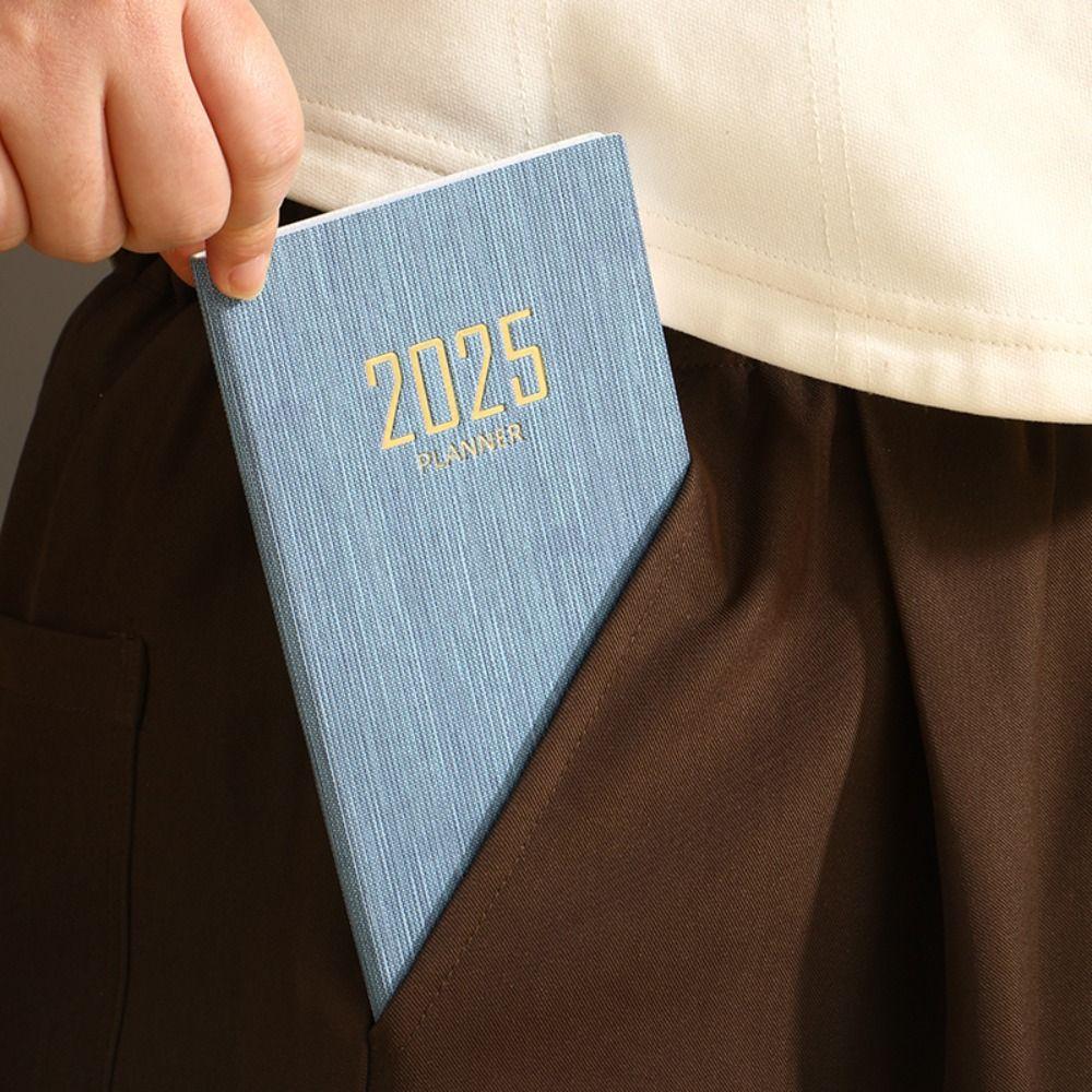 A6 Diary Weekly Planner Pocket To Do List English Notepad Portable 2025 Agenda Book Students