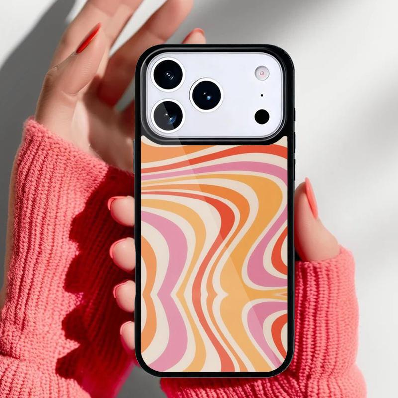 Чехол-накладка для телефона с абстрактным узором «Жидкий вихрь» для iPhone 17 16 15 14 13 Pro Max Задняя крышка для 12 11 Pro Coque