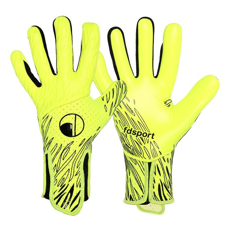Professional Soccer Goalkeeper Gloves Breathable Anti-Slip Latex Palm No Finger Protection Training Match Use