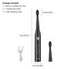 Electric Toothbrush Deep Cleaning Rechargeable Whitening 5 Mode With 4 Heads For Teen Adult