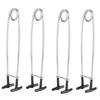 4PCS Stainless Steel Fish Mouth Spreader T-Shaped Fish Hook Extractor  Fishing Accessory
